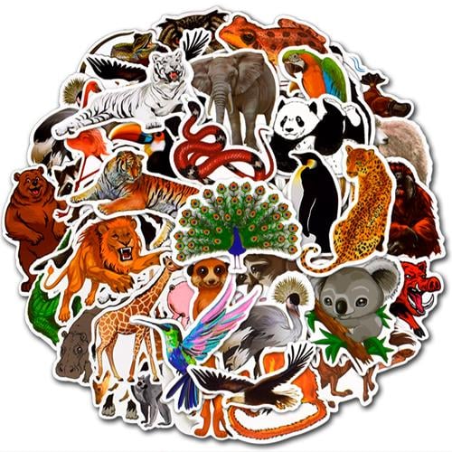 Набор наклеек Animals 50 шт. (3174)