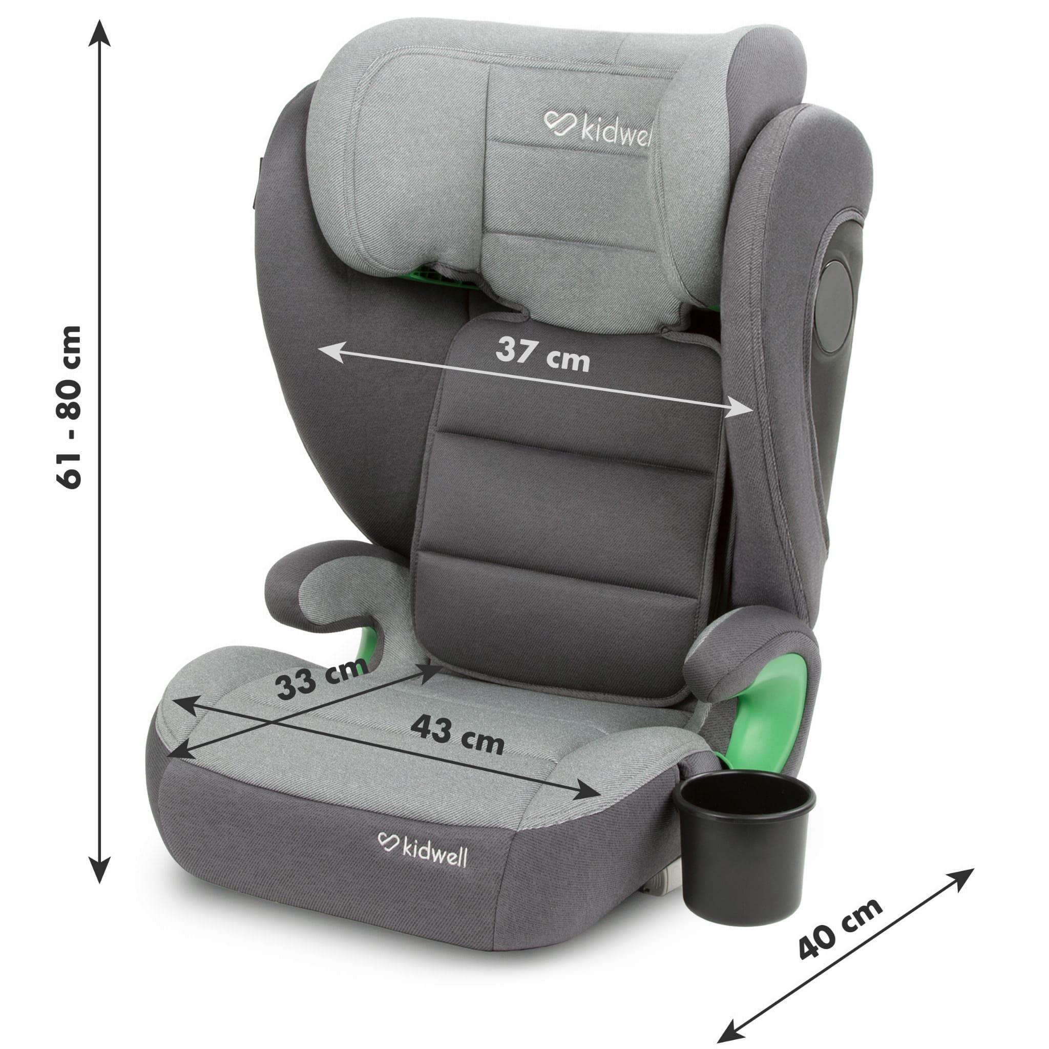 Автокресло Kidwell Weston I-Size Isofix 100-150 см 15-36 кг Dark gray - фото 3