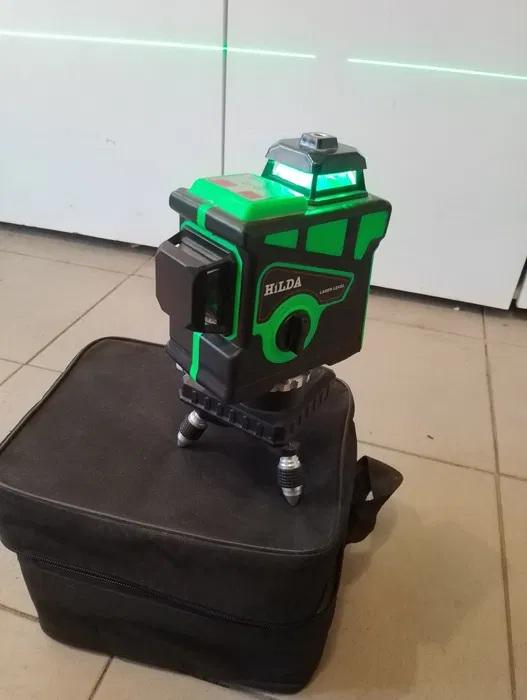 Лазерний рівень нівелір HILDA 4D Ultra із зеленим променем на 16 ліній 360 градусів 2025 зі штативом - фото 3