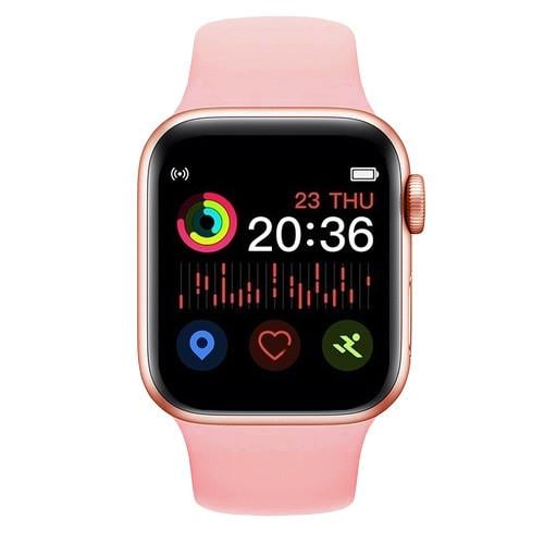 Смарт-годинник Smart Watch T500 Plus пульсометр Рожевий - фото 2