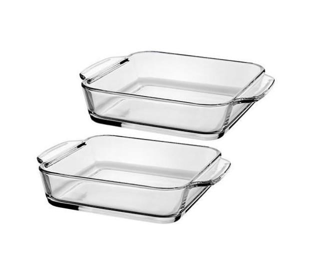 Набор форм для запекания Stenson MS-0255 стекло 2 шт (iz12608)