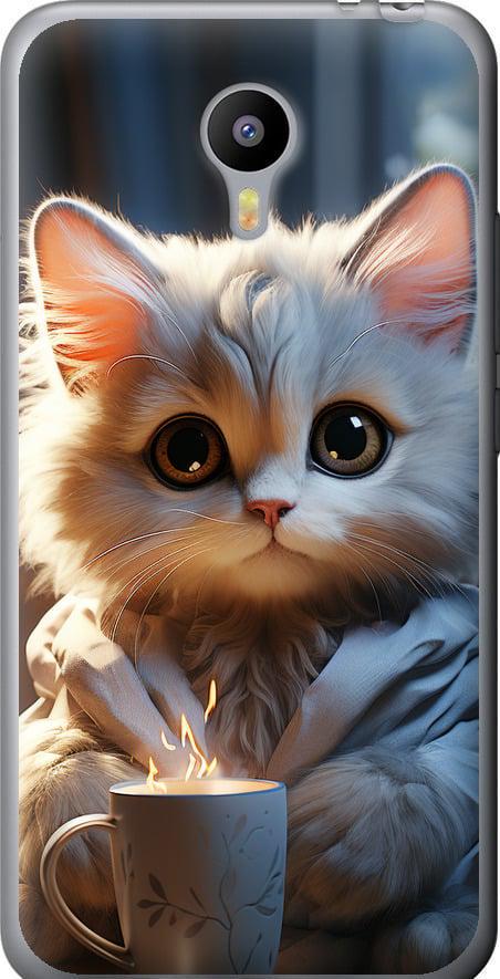 Чехол на Meizu M2 Note White cat (5646t-94-42517) Чехол на Meizu M2 Note White cat (5646t-94-42517)