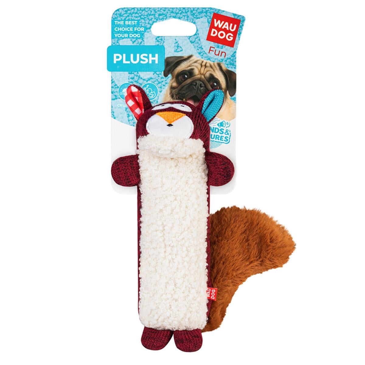 Игрушка для собак WAUDOG Fun Plush Белка трикотаж Ш 5 см Д 18 см M Игрушка для собак WAUDOG Fun Plush Белка трикотаж Ш 5 см Д 18 см M