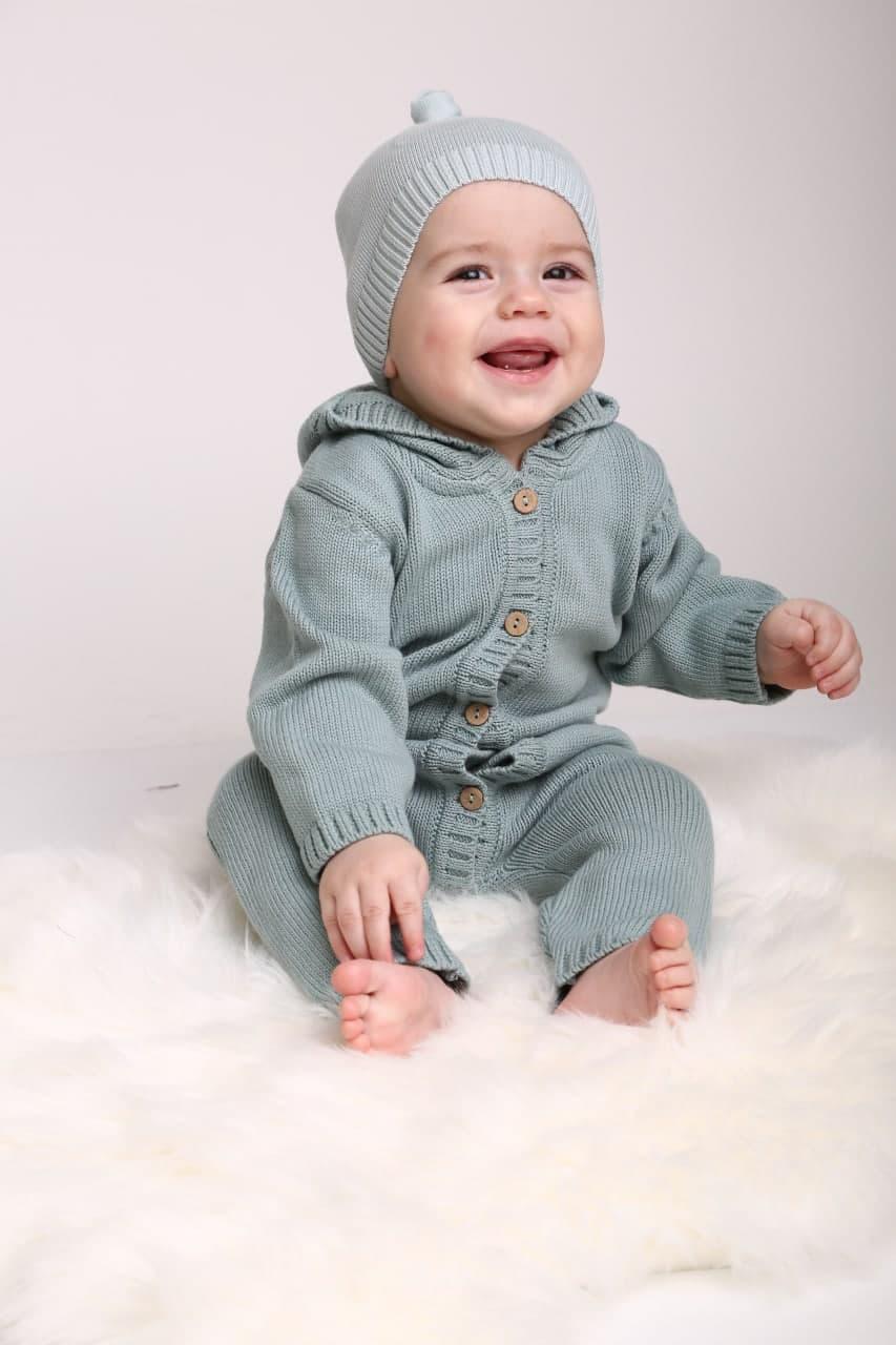 Комбинезон вязанный Мятный