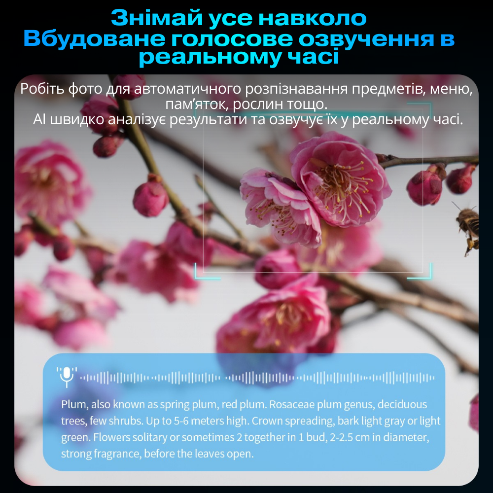 Смарт-окуляри з камерою 2K /1080P Bluetooth WiFi і AI-функціями дзвінки голосове управління з захистом від вологи і додатков (CY01) - фото 8 Смарт-окуляри з камерою 2K /1080P Bluetooth WiFi і AI-функціями дзвінки голосове управління з захистом від вологи і додатков (CY01) - фото 8