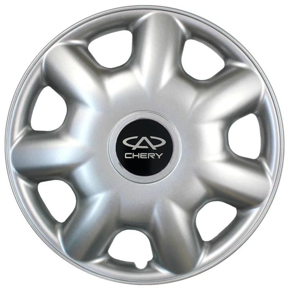 Колпаки SJS 218 с логотипом Chery 4 шт. R14 Серебряный (2654557153)