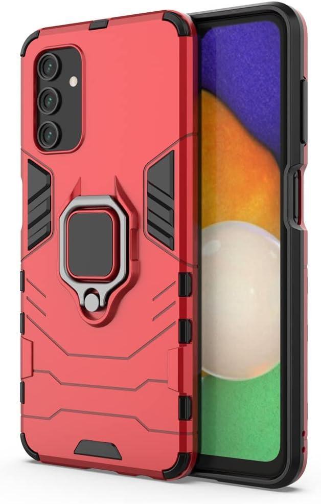 Противоударный чехол Samsung Galaxy A04s A047 (подставка кольцо) Red (30746-2D)