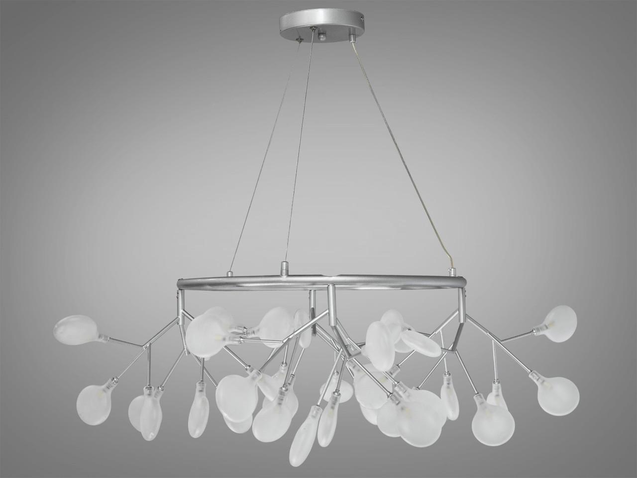 Люстра Светлячок EcoLed 27 ламп Y887-36A SL Серебрянный