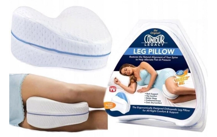 Подушка для колен и ног Contour Leg Pillow с эффектом памяти (DNA-02) - фото 6