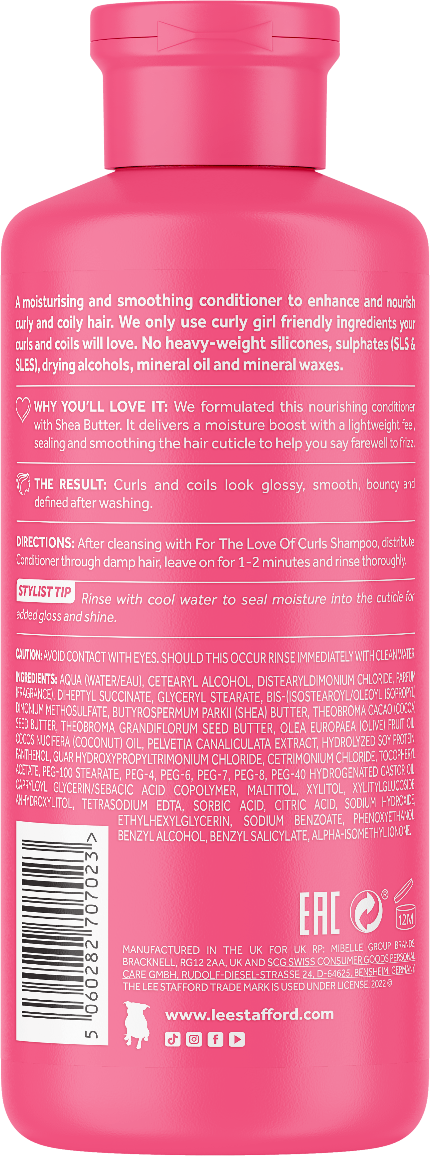 Кондиціонер для кучерявого волосся For The Love Of Curls Conditioner 250 мл (LS7023) - фото 2 Кондиціонер для кучерявого волосся For The Love Of Curls Conditioner 250 мл (LS7023) - фото 2