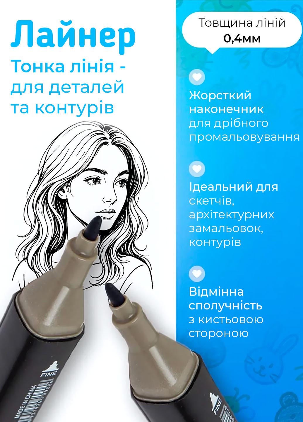 Набор двухсторонних скетч маркеров 204 цветов в сумке-чехле (401121). - фото 4 Набор двухсторонних скетч маркеров 204 цветов в сумке-чехле (401121). - фото 4