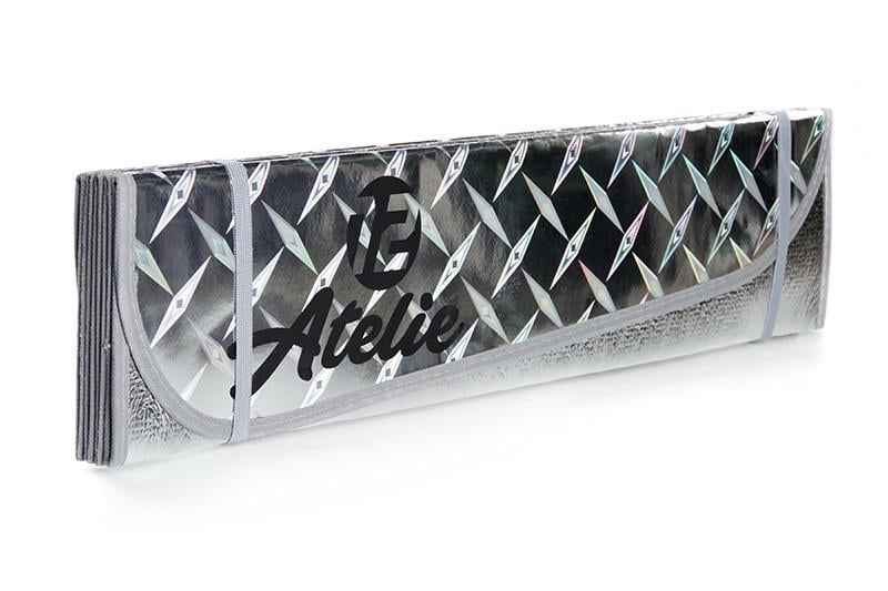 Шторка сонцезахисна 12 Atelie 130х60 см Сріблястий з візерунком (951607)