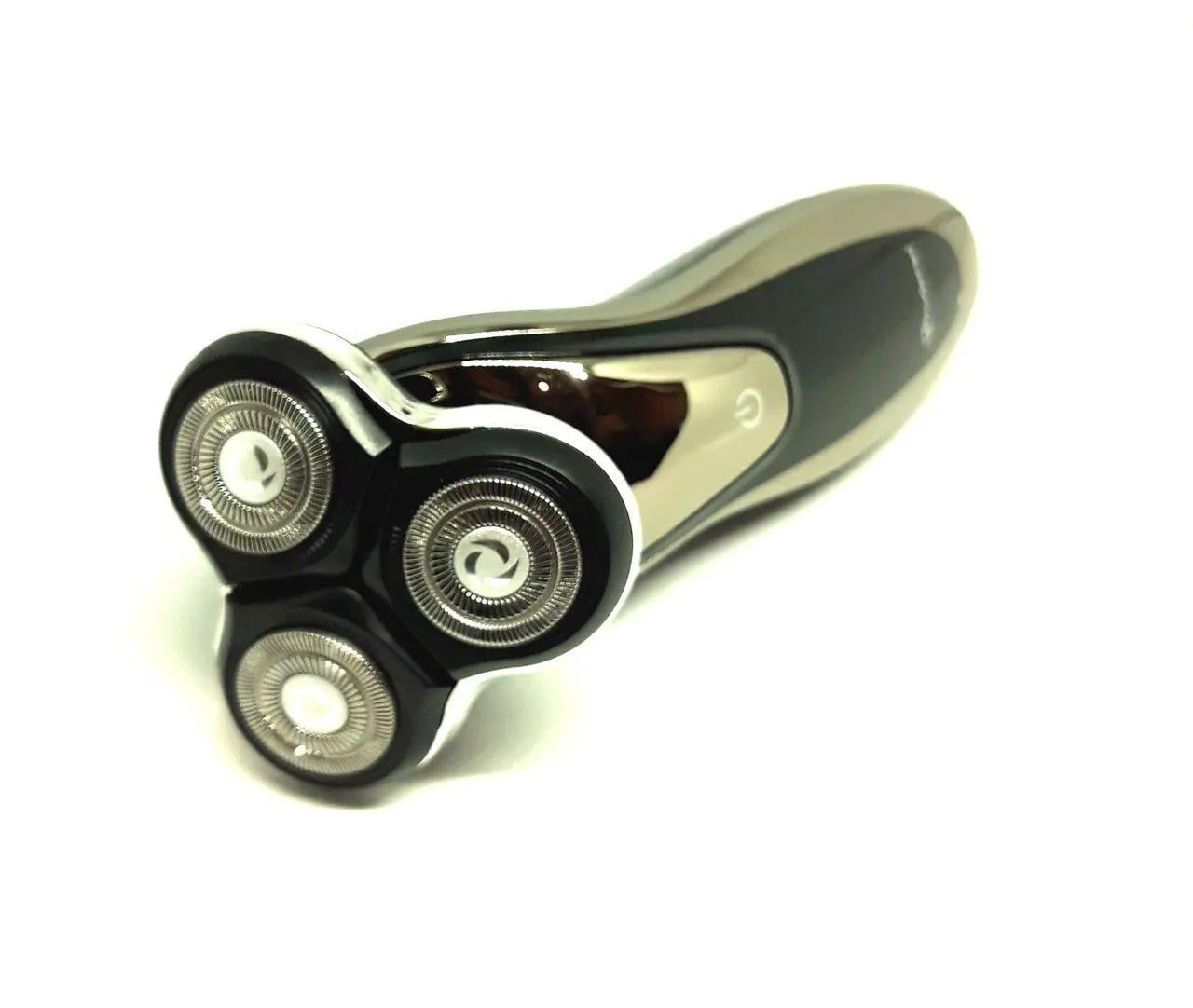 Электробритва Gemei перезаряжаемая/роторная с 3 насадками и отсеком для волос 3 Вт 220-240 В Черный (GM-7719)