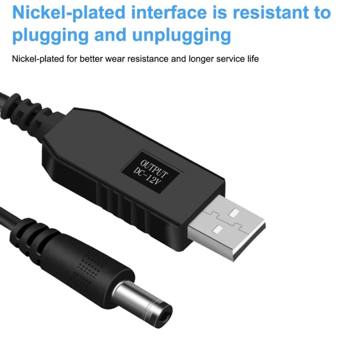 Кабель для роутера USB-DC 12V WIFI без света от павербанка - фото 2