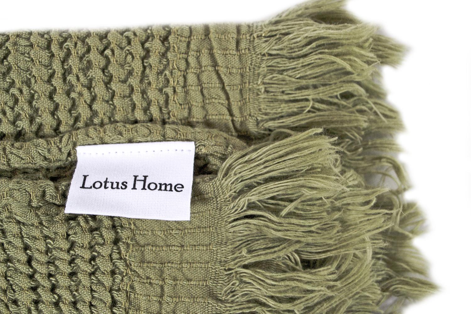 Рушник Lotus Home Rius 300 г/кв. м 50x100 см Оливковий (14791955) - фото 3 Рушник Lotus Home Rius 300 г/кв. м 50x100 см Оливковий (14791955) - фото 3
