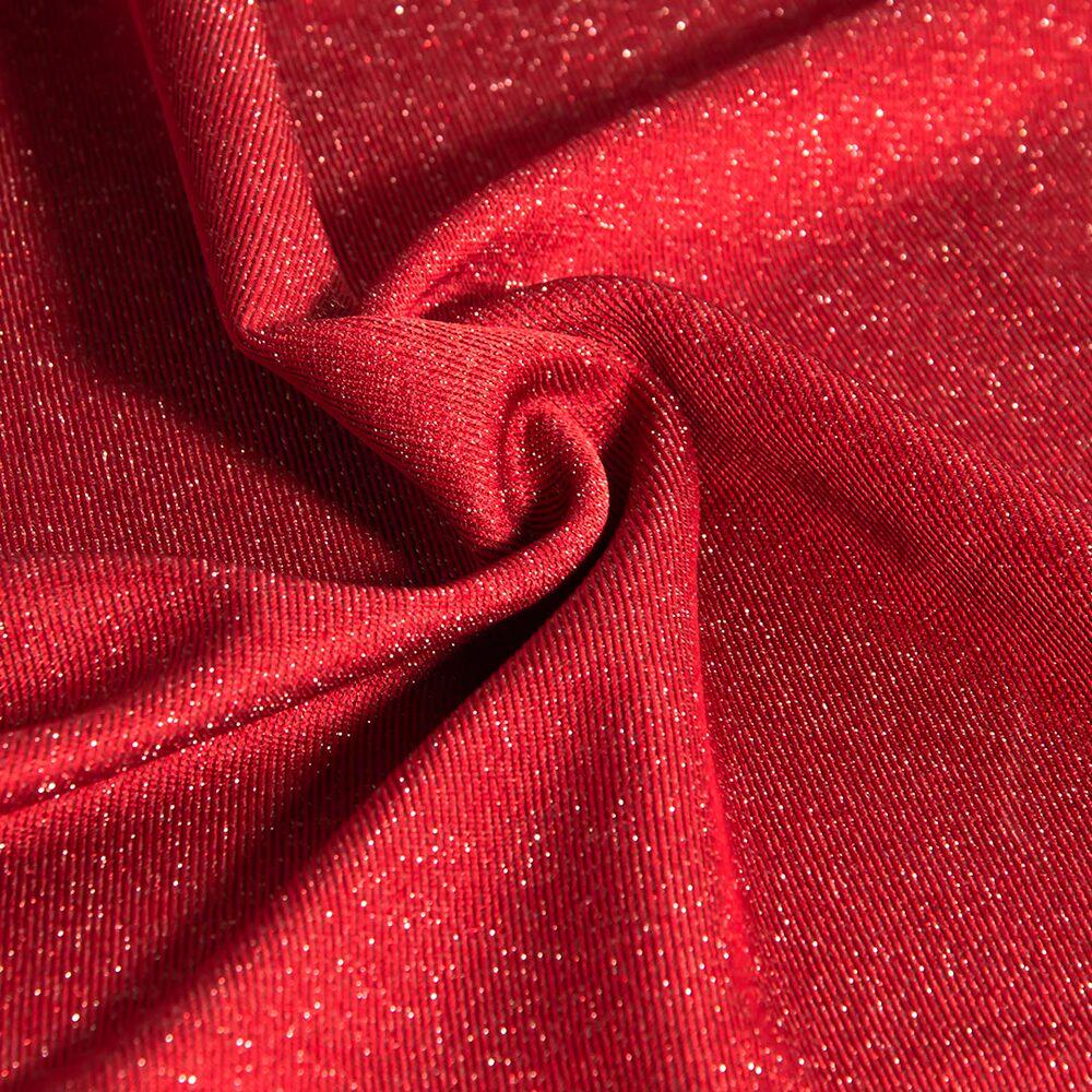 Ткань трикотаж Сильва Металлик гранат (19108)