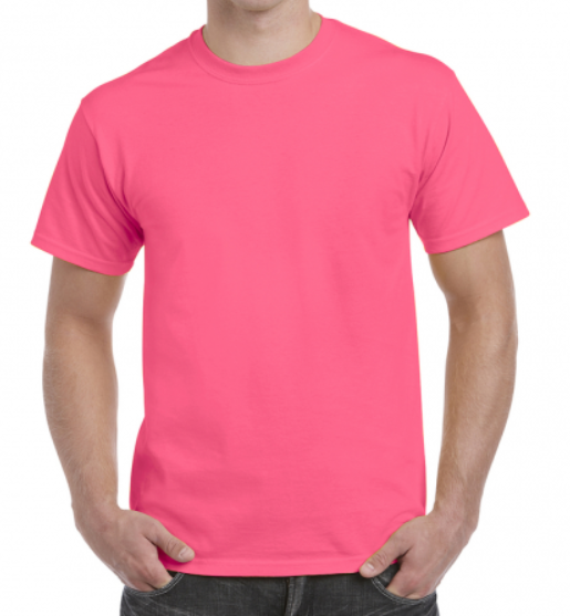 Футболка чоловіча Fruit of the Loom Valueweight S Яскраво-рожевий (061036057S)