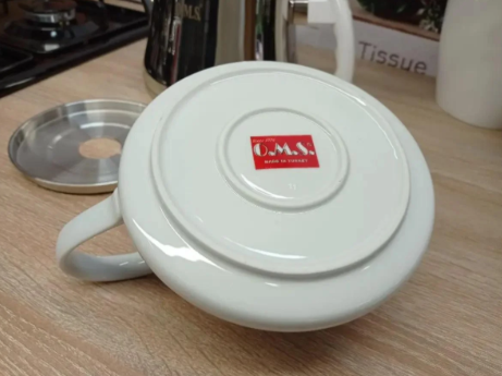 Чайник двухъярусный турецкий OMS 8025 из нержавеющей стали 1/2,2 л Белый - фото 5 Чайник двухъярусный турецкий OMS 8025 из нержавеющей стали 1/2,2 л Белый - фото 5