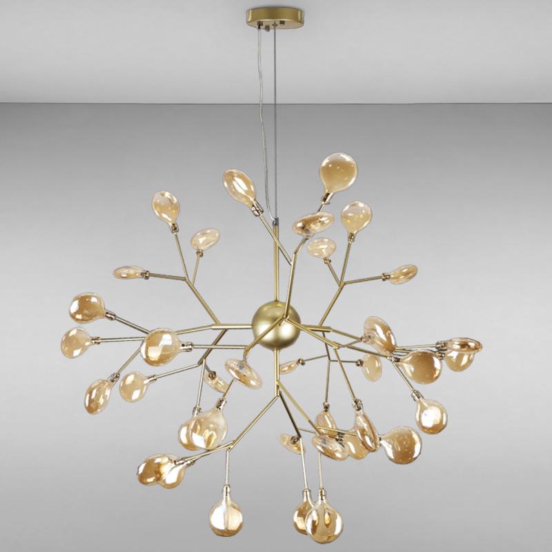 Люстра подвесная Light House LS-14664-36 GD+BR на 36 ламп Золото