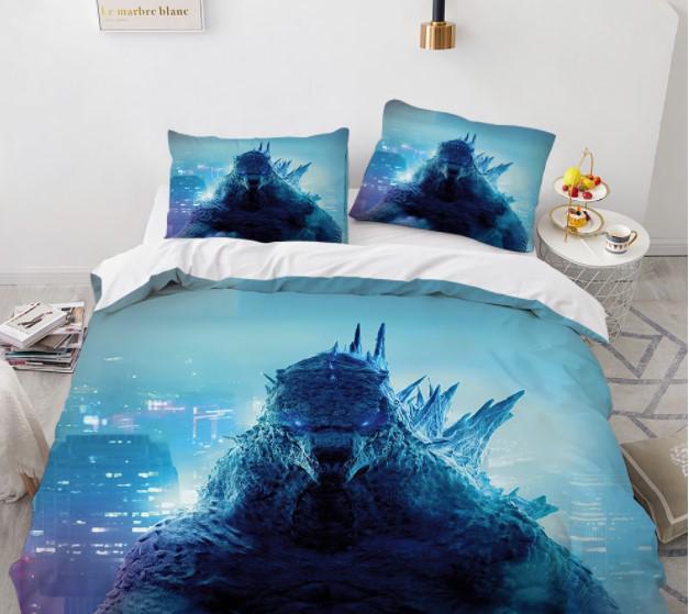 Комплект постільної білизни з 3D малюнком Godzilla #6