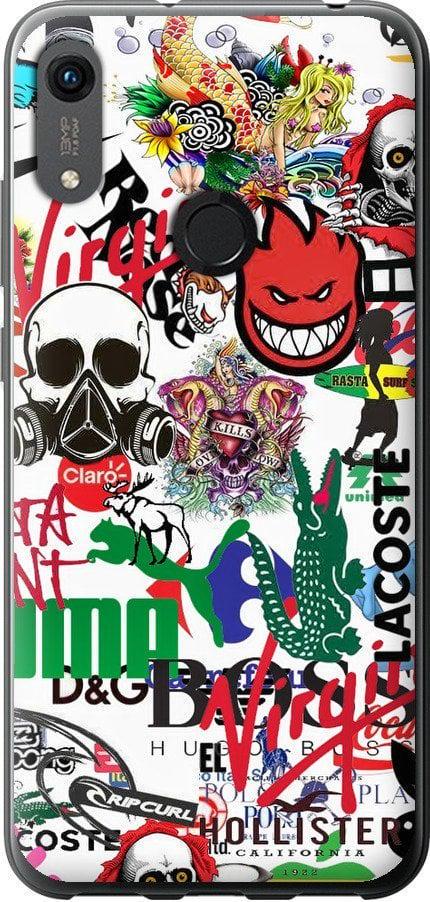 Чохол на Huawei Honor 8A Many different logos (4022u-1635-42517)