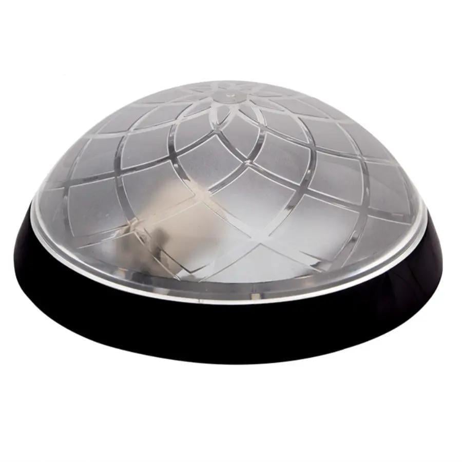 Настінно-стельовий світильник ERKA 1127 D.i.-Black з датчиком руху круглий прозорий IP20 Чорний (27550425)