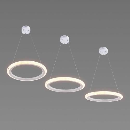 LED-люстра подвесная Sirius с тремя акриловыми подвесами 3500/6500К IP20 B S2030 114W Белый (28686346)