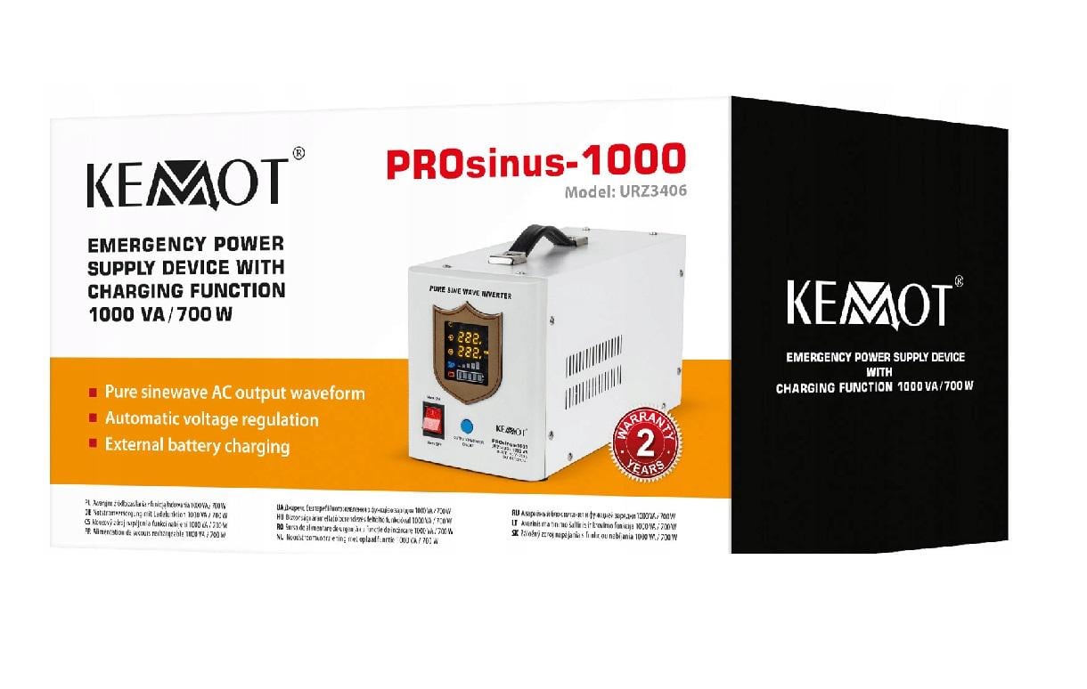 Источник бесперебойного питания Kemot 1000VA 12V (URZ3406) - фото 4 Источник бесперебойного питания Kemot 1000VA 12V (URZ3406) - фото 4