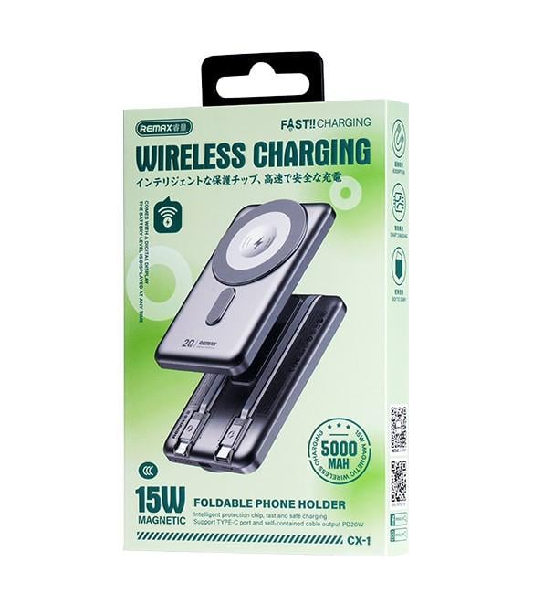 Повербанк Remax CX-1 15W MagSafe Power Bank Silver - фото 3 Повербанк Remax CX-1 15W MagSafe Power Bank Silver - фото 3