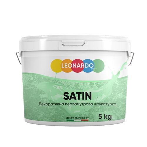 Декоративная штукатурка Leonardo Decor Satin Satin 5 кг 30 кв.м Перламутровый