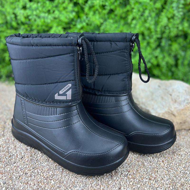 Чоботи жіночі пінові утеплені на блискавці Е-003091-1 p. 40 26 см Чорний - фото 3 Чоботи жіночі пінові утеплені на блискавці Е-003091-1 p. 40 26 см Чорний - фото 3