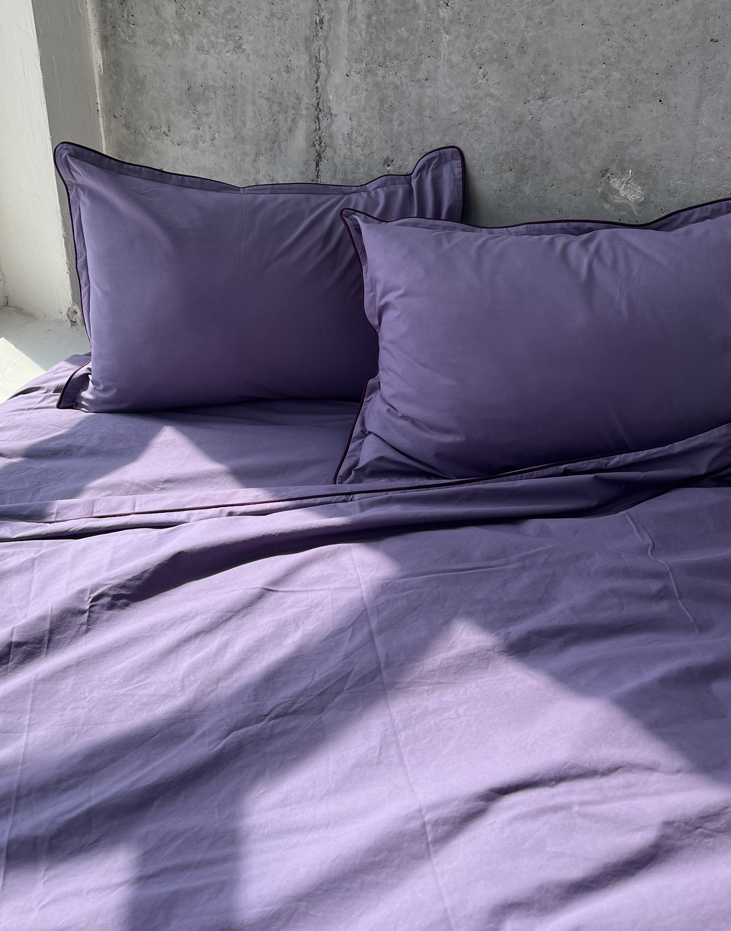 Комплект постельного белья White Dream полуторный 155х215 см вареный хлопок Фиолетовый (wd2010/1-1) - фото 3 Комплект постельного белья White Dream полуторный 155х215 см вареный хлопок Фиолетовый (wd2010/1-1) - фото 3