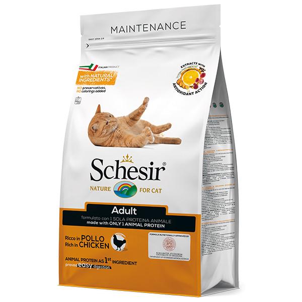 Корм сухий монопротеїновий для котів Schesir Cat Chicken з куркою 400 г (24149542)