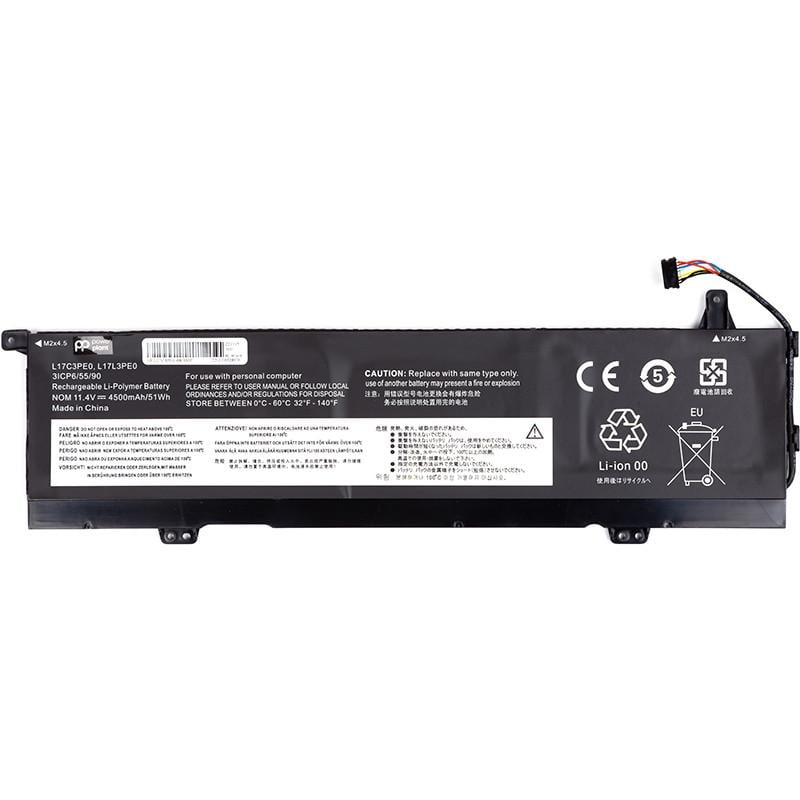 Аккумулятор Power для ноутбуков Lenovo L17C3PE0-68-3S1P 11,4V 4500mAh