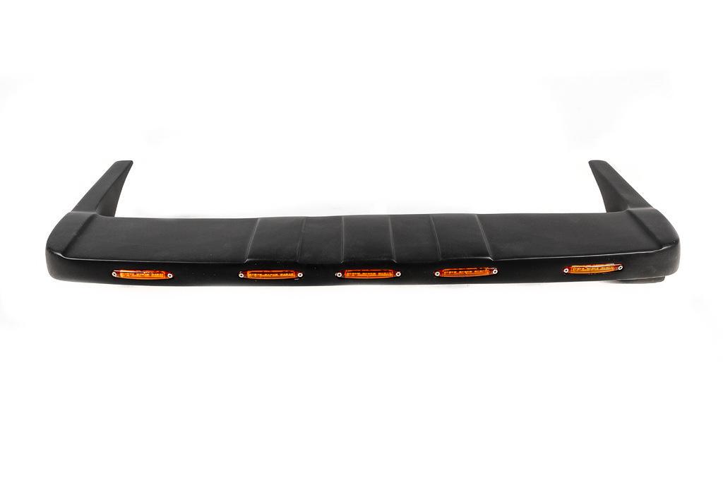 Козырек лобового стекла V1 LED Omsa Line для Renault Duster 2008-2017 гг. стеклопластик Черный (113205)