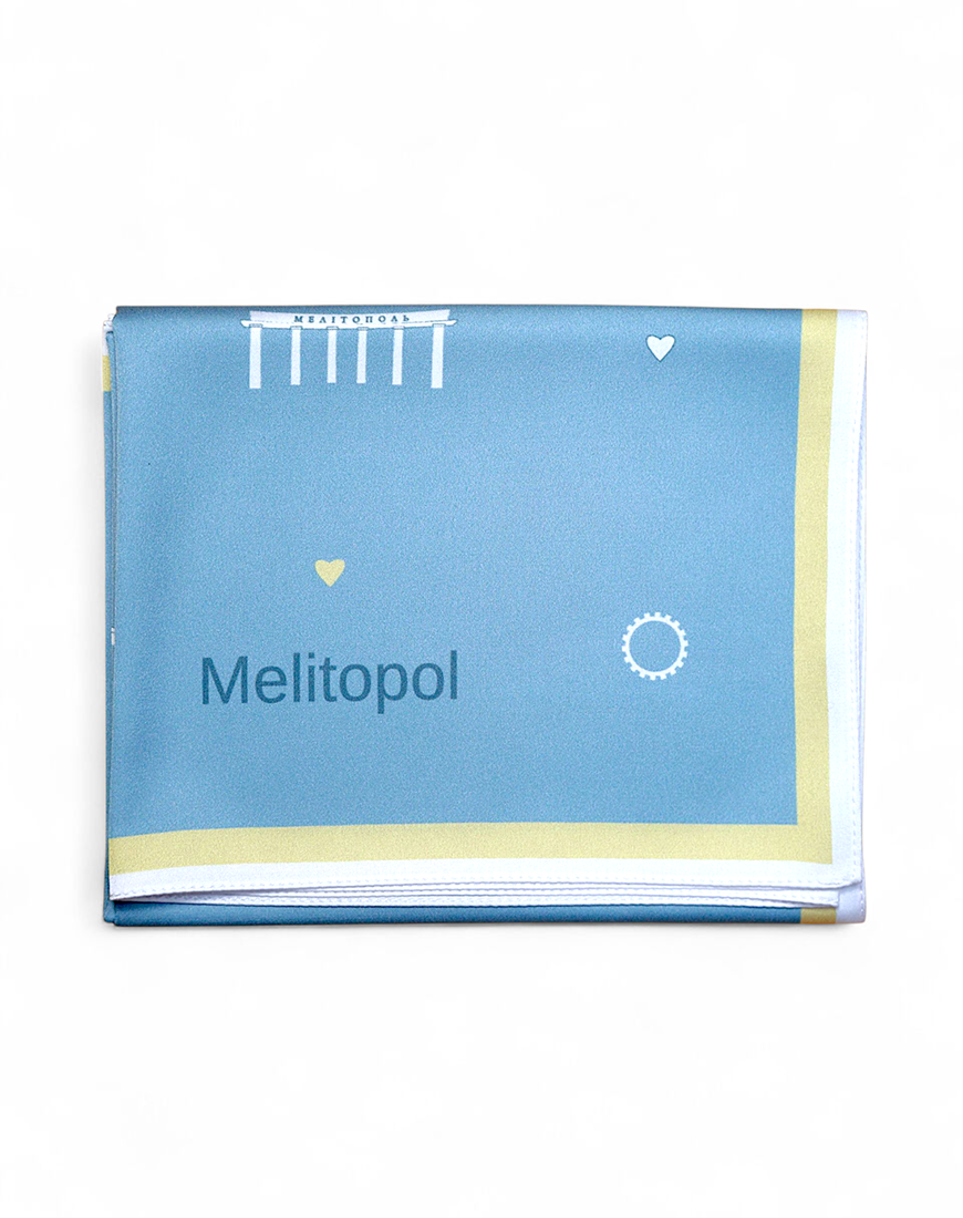Хустинка Мій Мелітополь жіноча SOFT25 блакитна One size Хустинка Мій Мелітополь жіноча SOFT25 блакитна One size