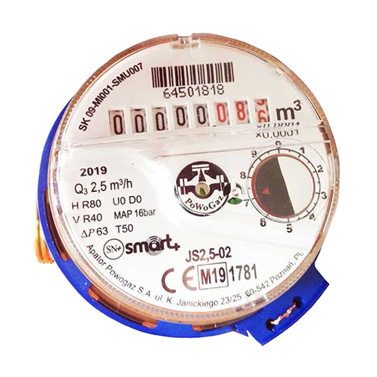 Лічильник холодної води Apator Powogaz Smart+ база 80 мм (2819976261)