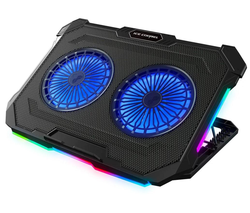 Підставка для ноутбука Ice Coorel F8 RGB 15,6-17,3"