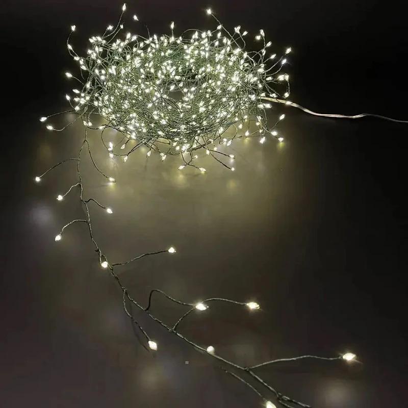 Гірлянда-нитка Роса мішура USB з пультом 3 м 150LED Холодний білий (1000-RV341W) - фото 4