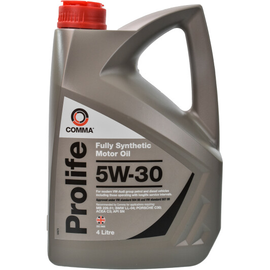 Моторное масло COMMA Prolife C3 SN 5W-30 4 л (PRO4L)