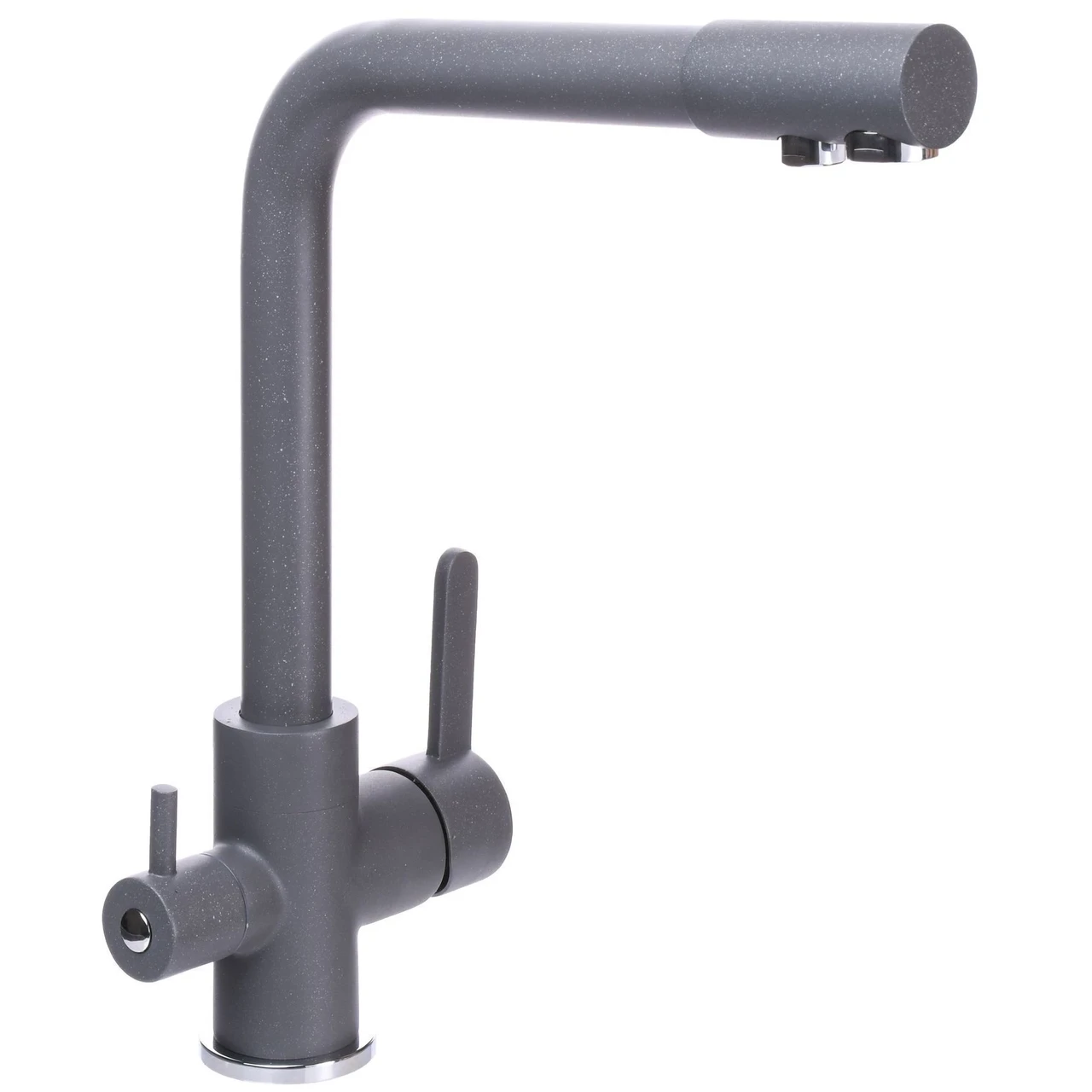 Смеситель для кухни под осмос Globus Lux LAZER GLLR-0444-3-TITANIUM (1000000594)