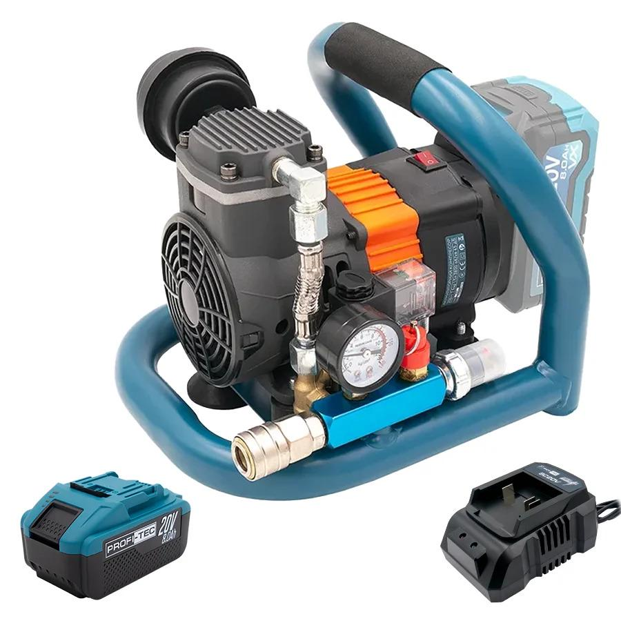 Компрессор аккумуляторный PROFI-TEC PAC0715 UltraCore безмасляный Синий (GR-06528)