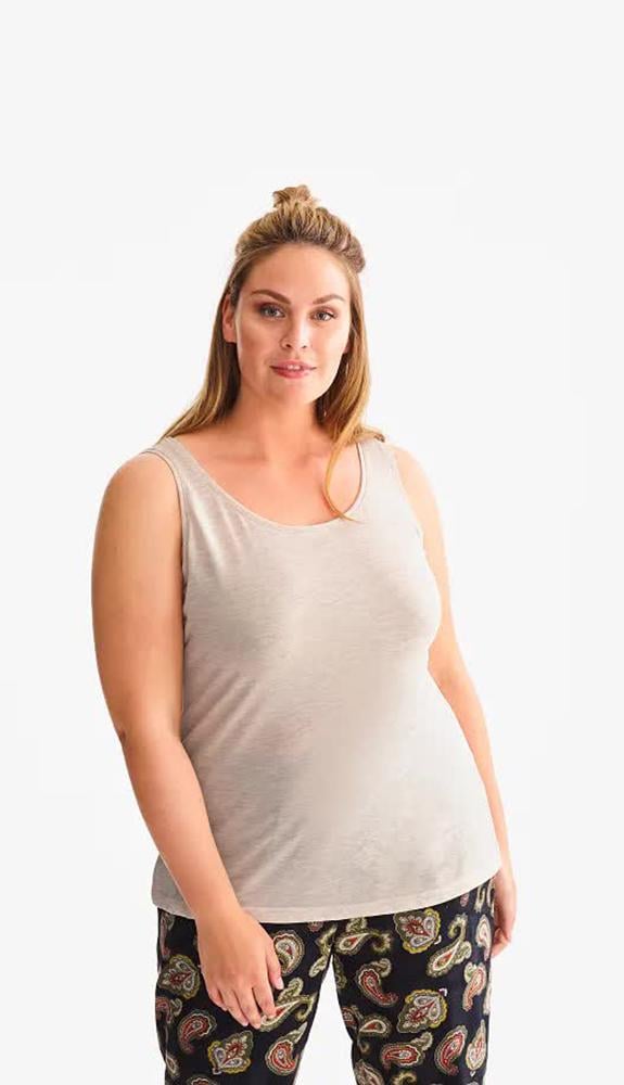 Майка женская C&A р. 56/58 Бежевый (2072962b15)