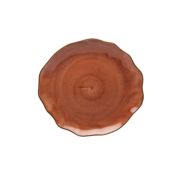 Тарілка мілка Lubiana Stone age decor 4658-6630M 33 см Цегельний (2651788) Тарілка мілка Lubiana Stone age decor 4658-6630M 33 см Цегельний (2651788)