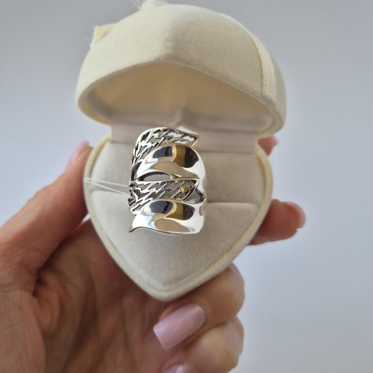 Широке кільце дефіле без каменів чорнене срібло 925 проби 7,45 г р. 19,5 (1444к) - фото 3 Широке кільце дефіле без каменів чорнене срібло 925 проби 7,45 г р. 19,5 (1444к) - фото 3