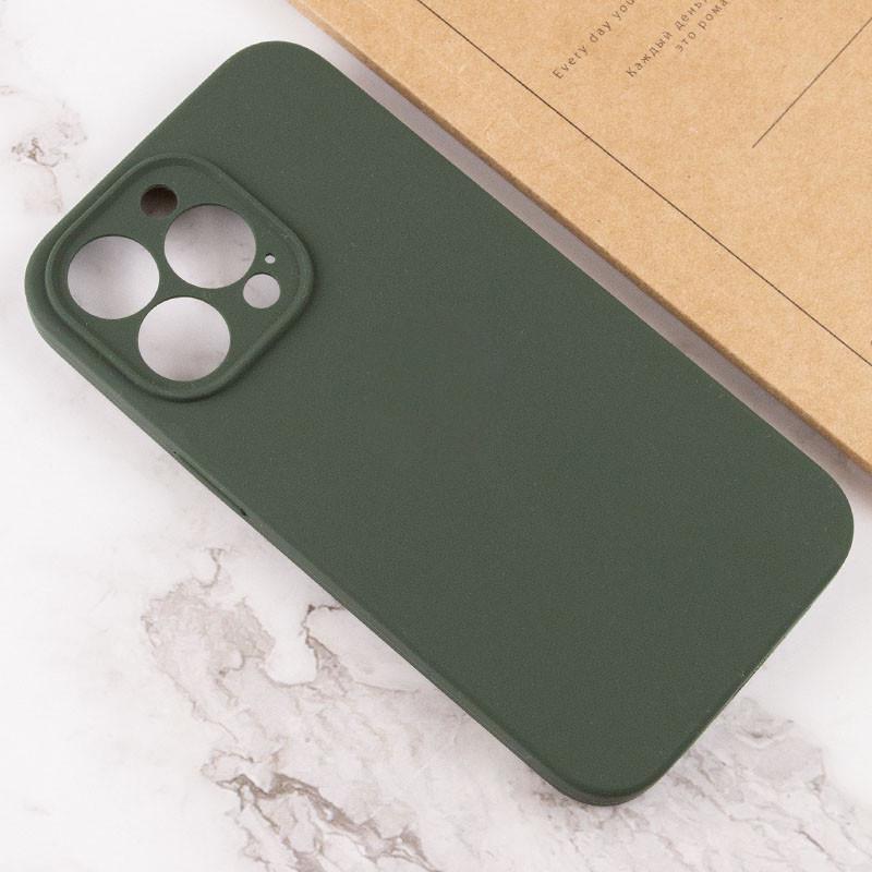 Чехол Silicone Case Full Camera Protective (AA) NO LOGO для Apple iPhone 15 Pro Max (6.7") Зелёний | Cyprus Green - фото 3