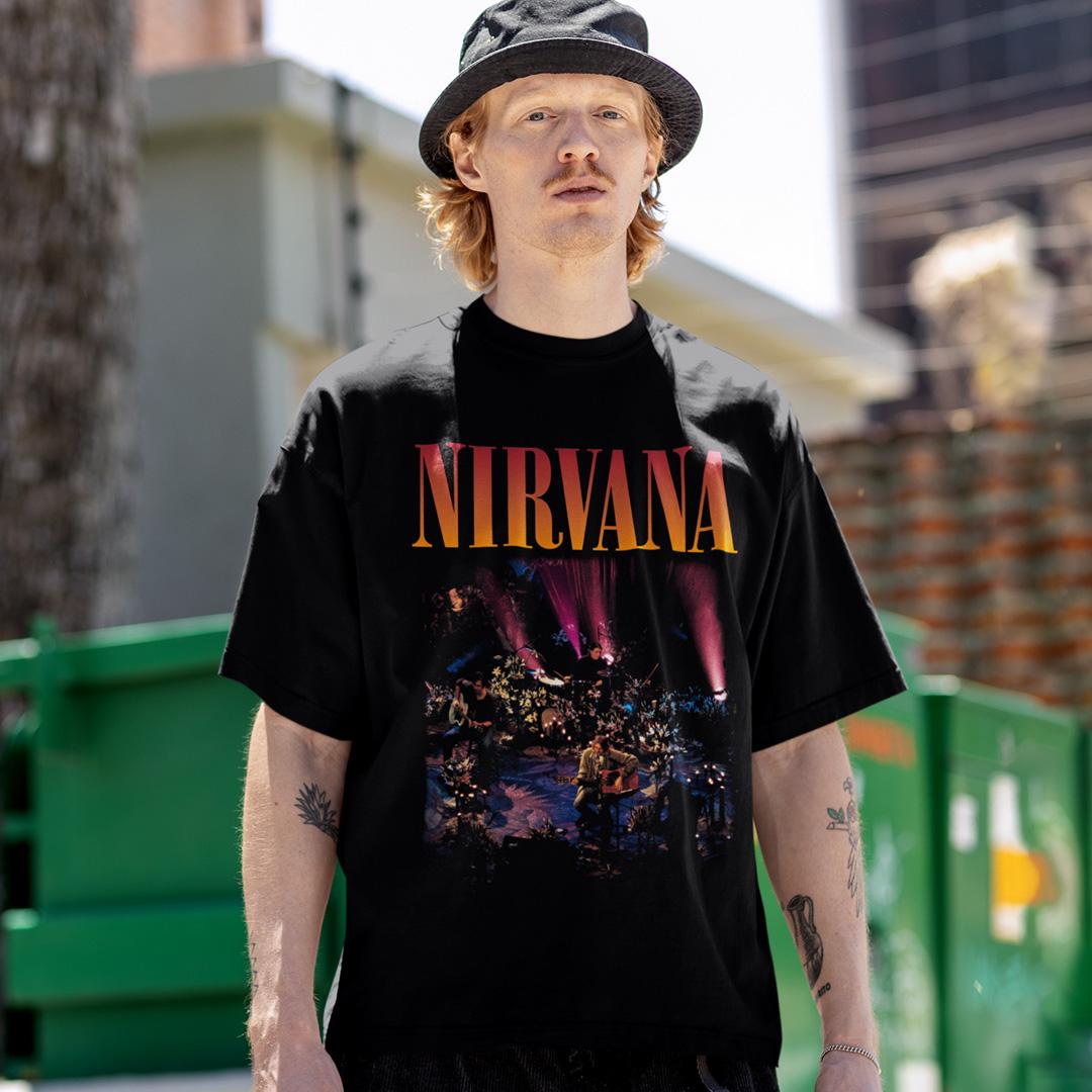 Футболка унисекс Nirvana MTV Unplugged In New York 2XL Черный (0000014627)