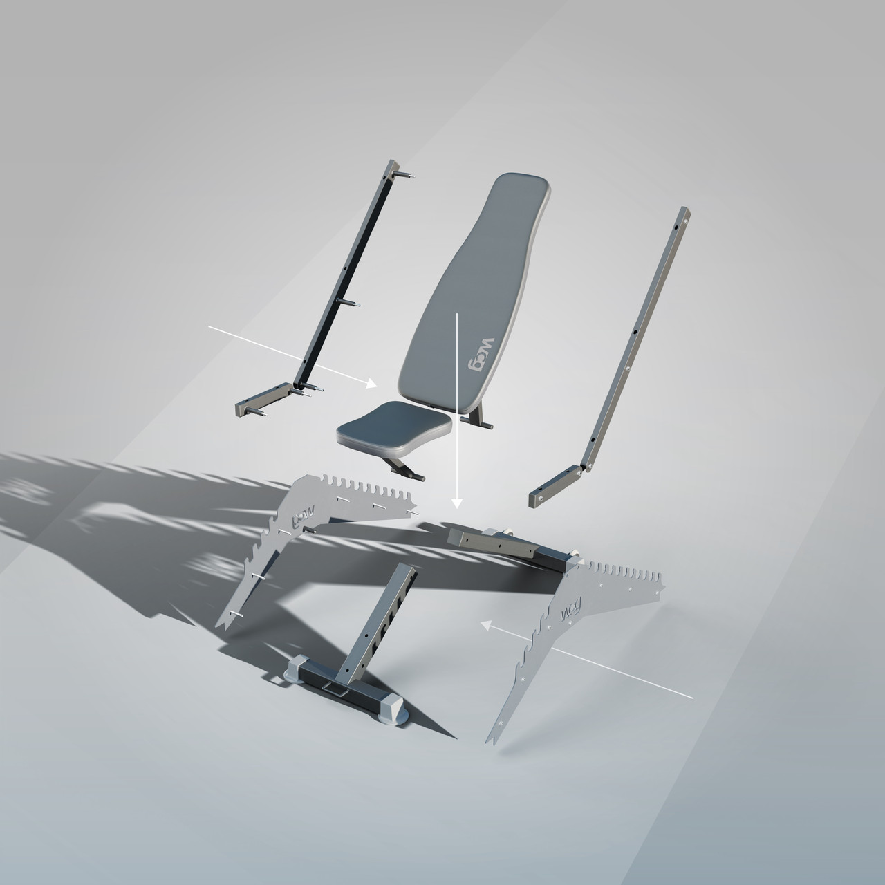 Лава для жиму регульована WCG Blade гантелі (WDS222-1) - фото 5 Лава для жиму регульована WCG Blade гантелі (WDS222-1) - фото 5