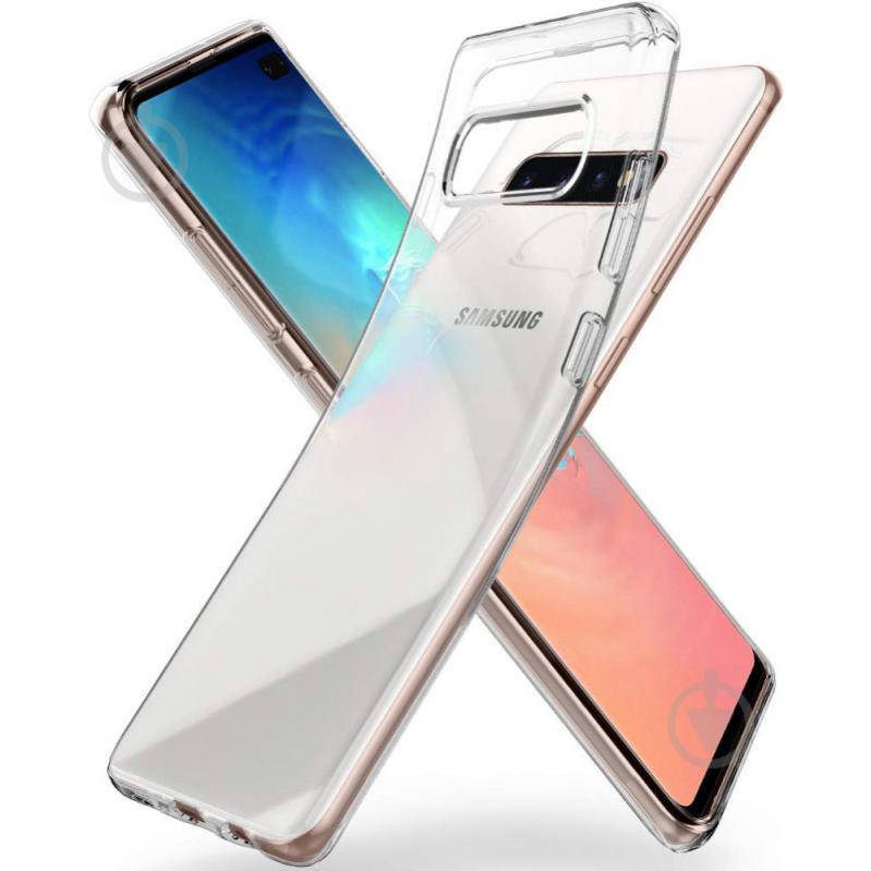 TPU чехол Epik Premium Transparent для Samsung Galaxy S10+ Прозрачный (872799)