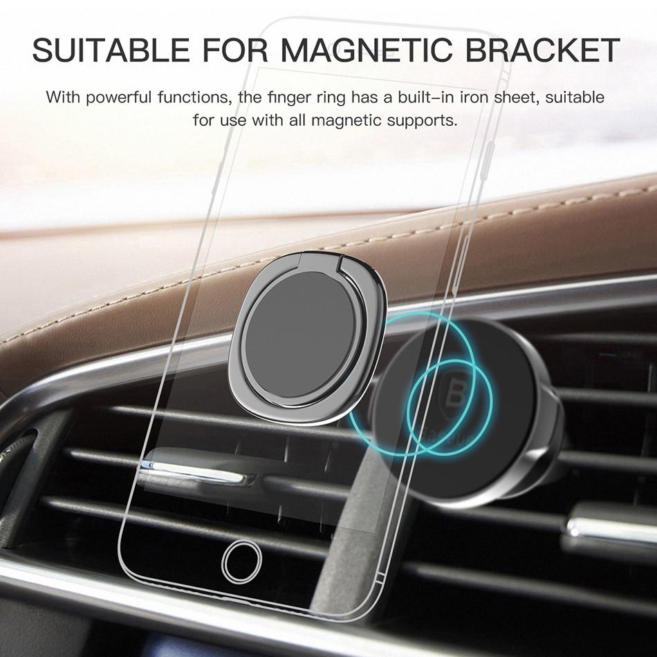 Кільце-тримач Baseus Privity Ring Bracket для смартфона Чорний (SUMQ-01) - фото 4 Кільце-тримач Baseus Privity Ring Bracket для смартфона Чорний (SUMQ-01) - фото 4